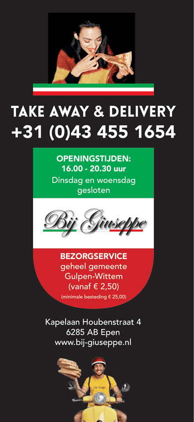 Afhaalmenu Bij Giuseppe 1