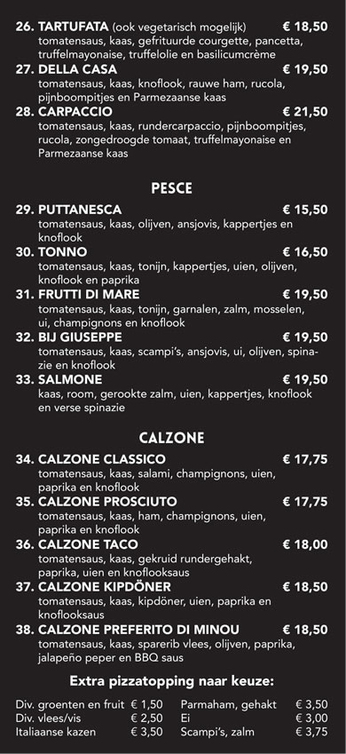 Afhaalmenu Bij Giuseppe 4