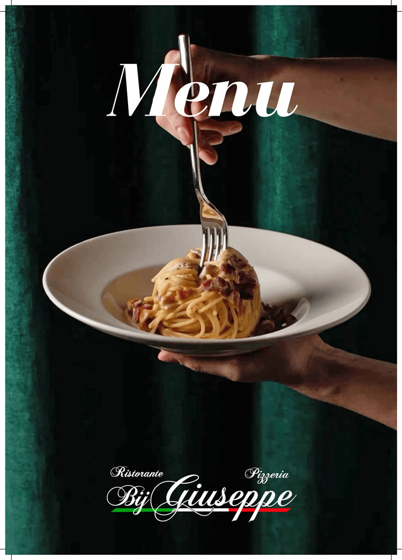menukaart bij giuseppe